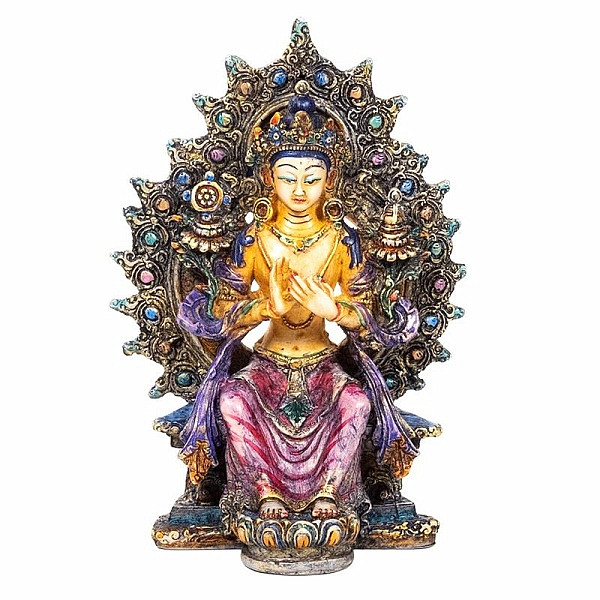 Buddha Maitreya kolorovaná soška 14 cm - výška cca 14 cm