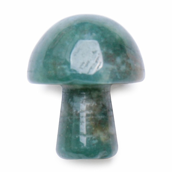 Gua sha na tvář z mechového achátu Mushroom - cca 2 cm