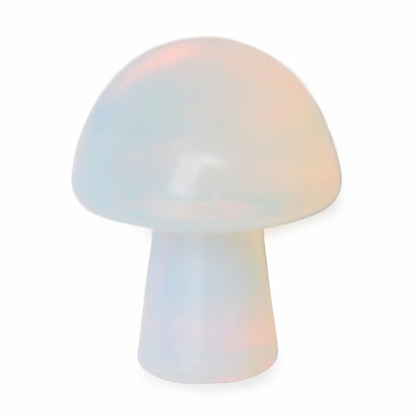 Gua sha na tvář z opalitu Mushroom - cca 2 cm