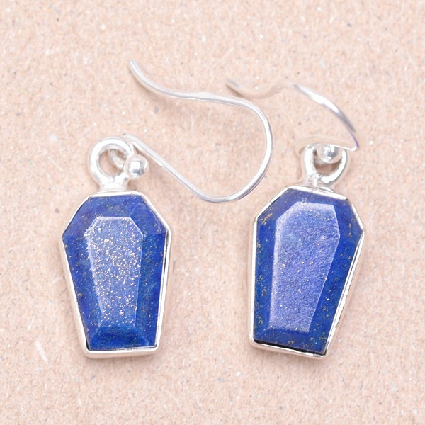 Lapis Lazuli náušnice stříbro Ag 925 80004 - 1