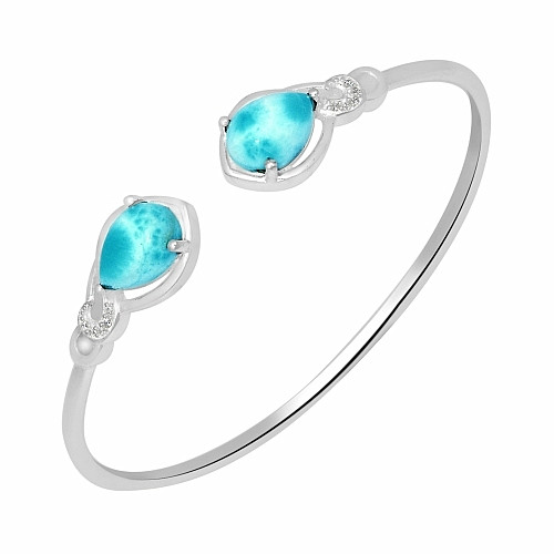 Larimar náramek stříbro LD 02 Ag 925 - 8