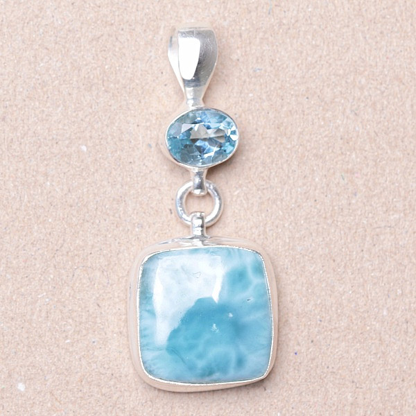 Larimar přívěsek stříbro Ag 925 24495 - 3