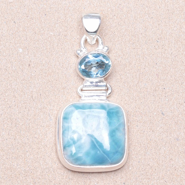 Larimar přívěsek stříbro Ag 925 24517 - 2