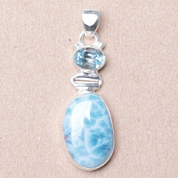 Larimar přívěsek stříbro Ag 925 24529 - 3