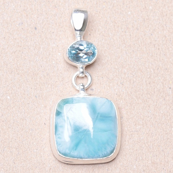 Larimar přívěsek stříbro Ag 925 24541 - 3