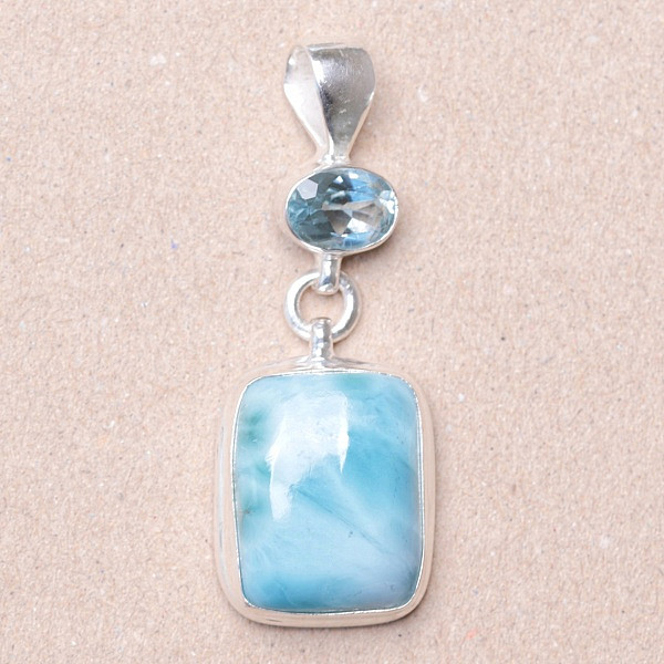 Larimar přívěsek stříbro Ag 925 24552 - 3