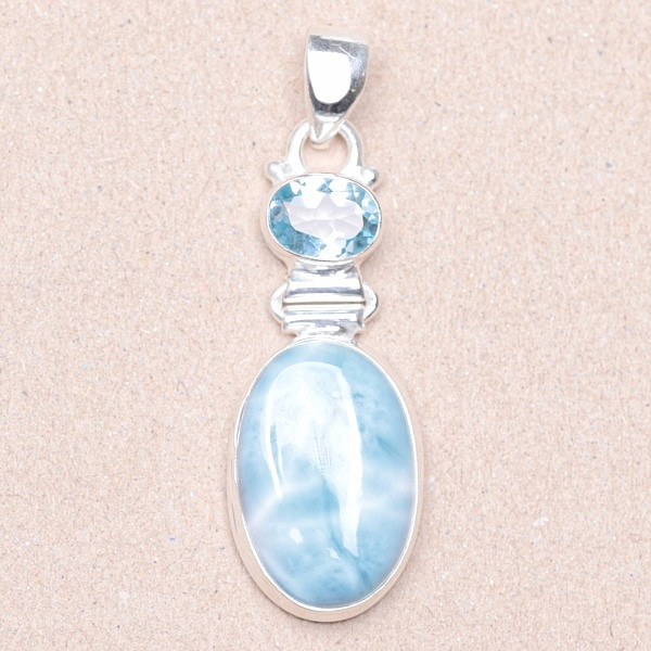 Larimar přívěsek stříbro Ag 925 24560 - 3