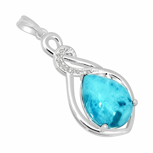 Larimar přívěsek stříbro LD 02 Ag 925 - 4