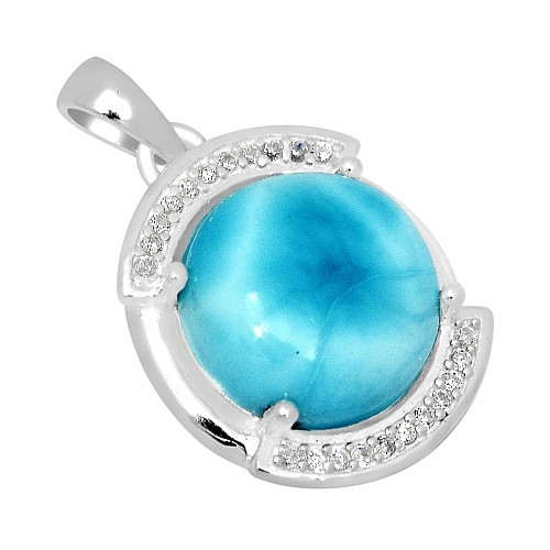 Larimar přívěsek stříbro LD 03 Ag 925