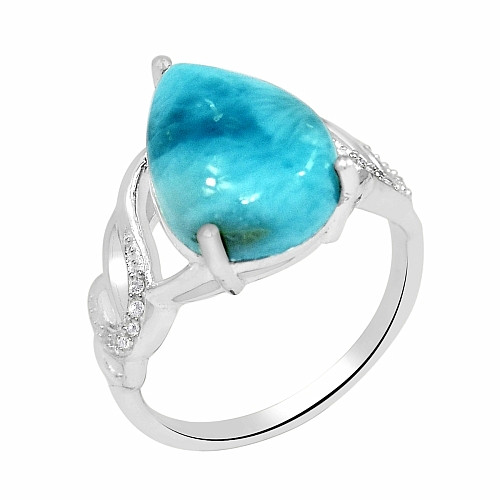 Larimar prsten stříbro LD 02 Ag 925 - 54 mm (US 7)