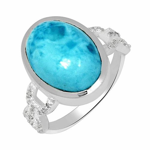 Larimar prsten stříbro LD 07 Ag 925 - 52 mm (US 6)