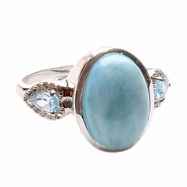 Larimar prsten stříbro LD 11 Ag 925 - 51 mm (US 5