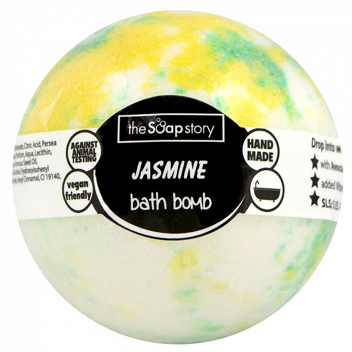 The Soap Story Jasmine šumivá bomba s vůní jasmínu 120 g - 120 g