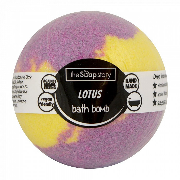 The Soap Story Lotus šumivá bomba s vůní lotosu 120 g - 120 g