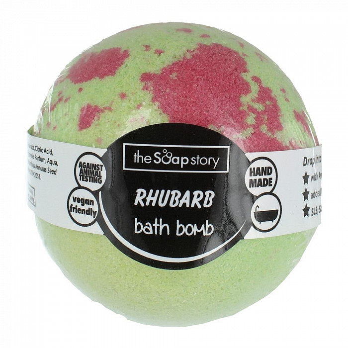 The Soap Story Rhubarb šumivá bomba s vůní rebarbory 120 g - 120 g