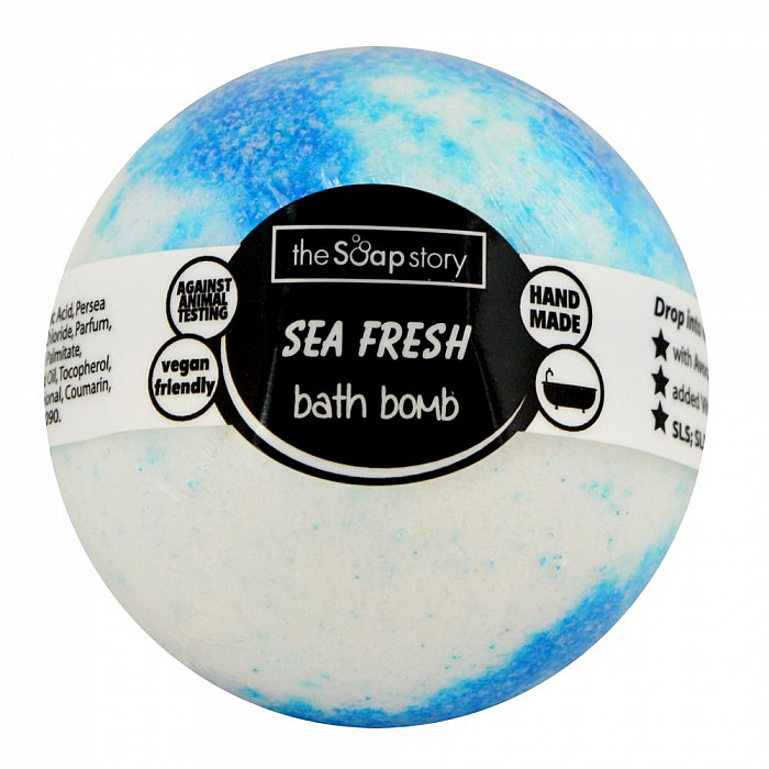 The Soap Story Sea fresh šumivá bomba s vůní moře 120 g - 120 g