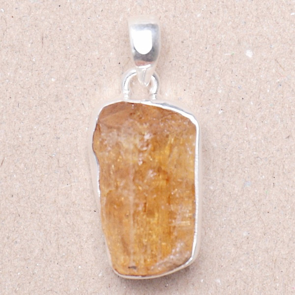 Topaz zlatý Imperial krystal přívěsek Ag 925 P312 - 2