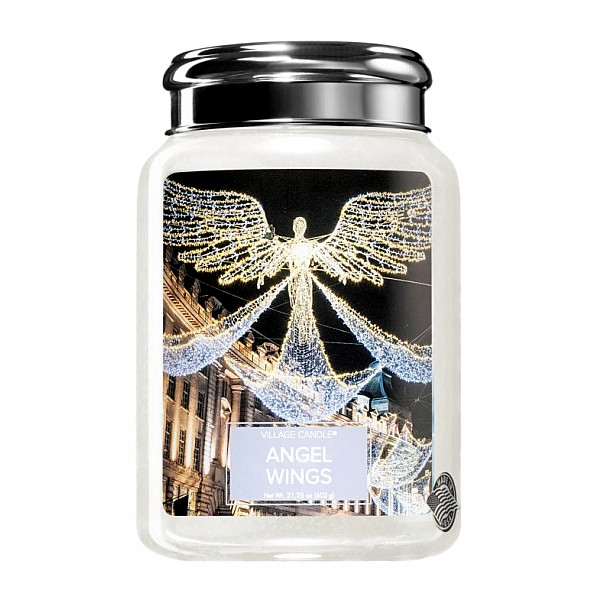 Village candle Andělská křídla - Angel wings vonná svíčka ve skle 602 g - cca 602 g