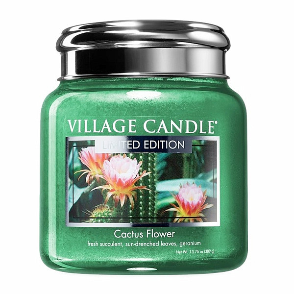 Village candle Cactus flower vonná svíčka ve skle 390 g - cca 390 g