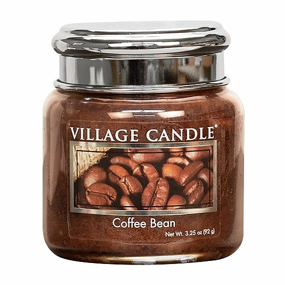 Village candle Coffee bean - zrnková káva vonná svíčka ve skle 92 g - cca 92 g