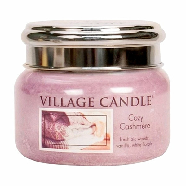 Village candle Cozy Cashmere - kašmírové pohlazení vonná svíčka ve skle 262 g - cca 262 g