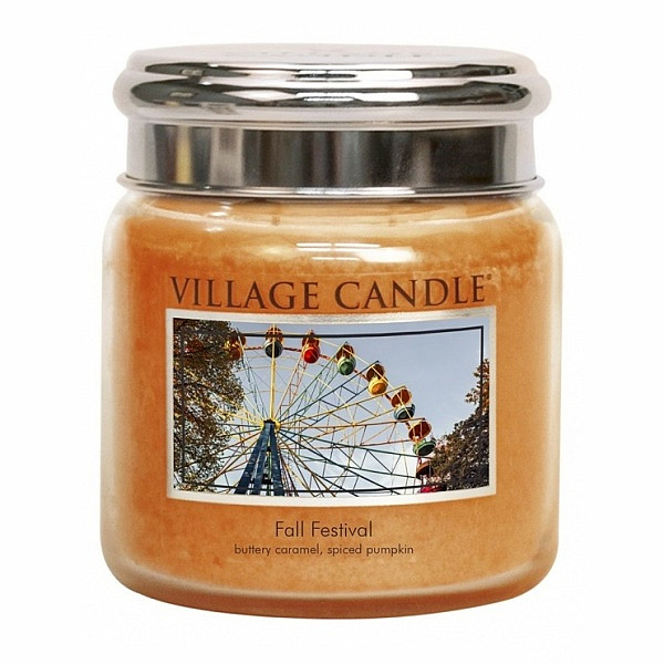 Village candle Fall festival - Podzimní slavnost vonná svíčka ve skle 390 g - cca 390 g