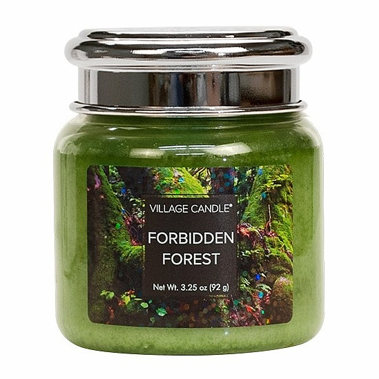 Village candle Forbidden forest - zapovězený les vonná svíčka ve skle 92 g - cca 92 g