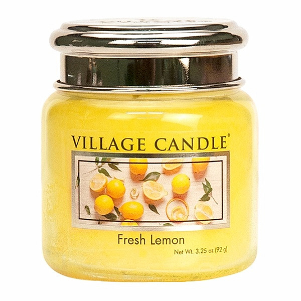 Village candle Fresh lemon vonná svíčka ve skle 92 g - cca 92 g