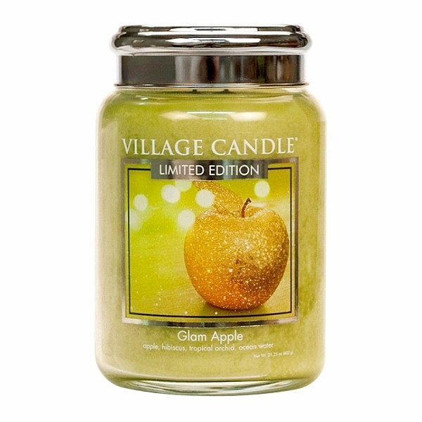 Village candle Glam apple vonná svíčka ve skle 602 g - cca 602 g