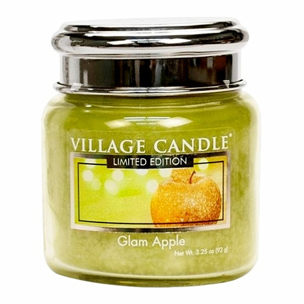 Village candle Glam apple vonná svíčka ve skle 92 g - cca 92 g