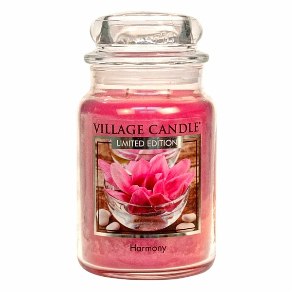 Village candle Harmony - harmonie vonná svíčka ve skle 602 g - cca 602 g