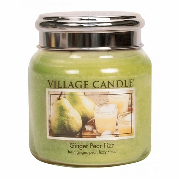 Village candle Hruškový fizz se zázvorem vonná svíčka ve skle 390 g - cca 390 g