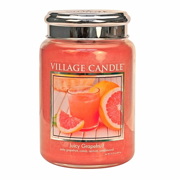 Village candle Juicy grapefruit vonná svíčka ve skle 602 g - cca 602 g