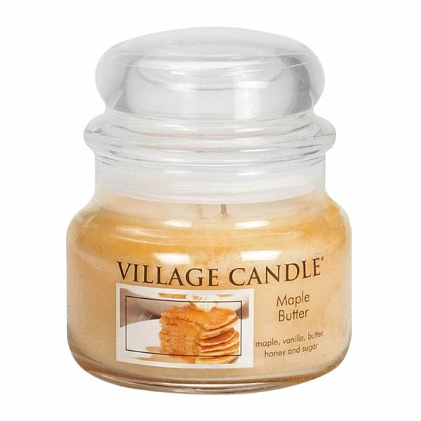 Village candle Maple butter - javorový sirup vonná svíčka ve skle 262 g - cca 262 g