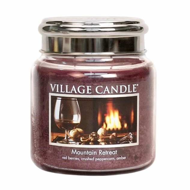 Village candle Mountain retreat - víkend na horách vonná svíčka ve skle 390 g - cca 390 g