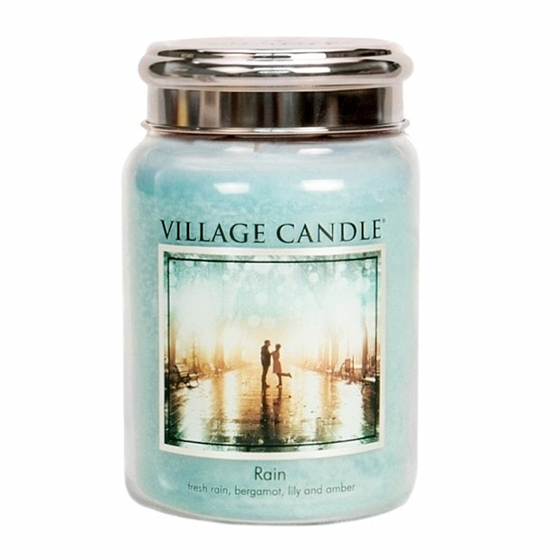 Village candle Rain - déšť vonná svíčka ve skle 602 g - cca 602 g