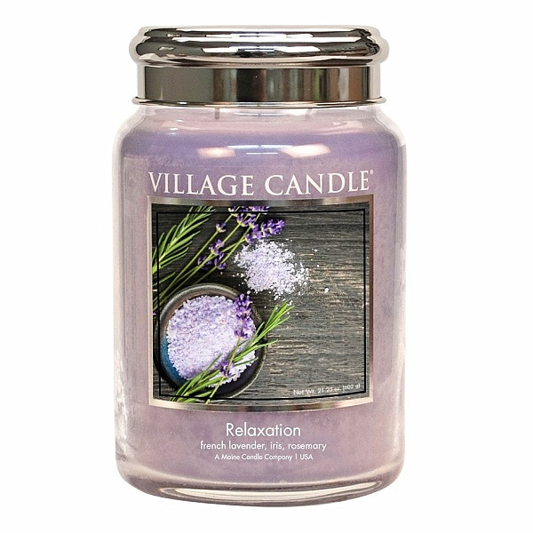 Village candle Relaxation vonná svíčka ve skle 602 g - cca 602 g