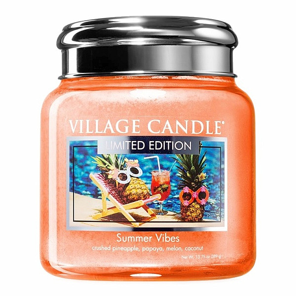 Village candle Summer vibes vonná svíčka ve skle 390 g - cca 390 g