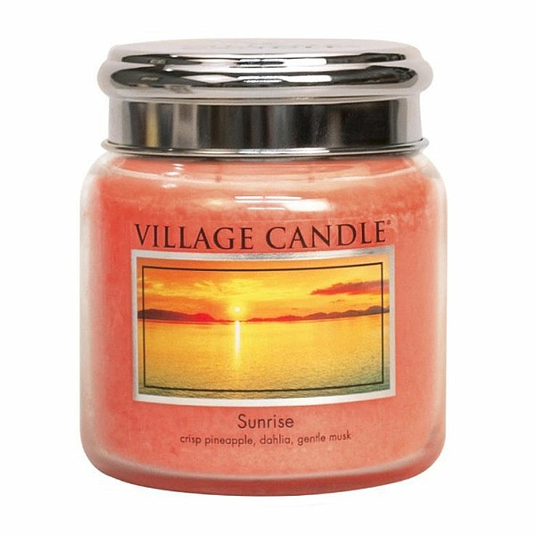 Village candle Sunrise - východ slunce vonná svíčka ve skle 390 g - cca 390 g