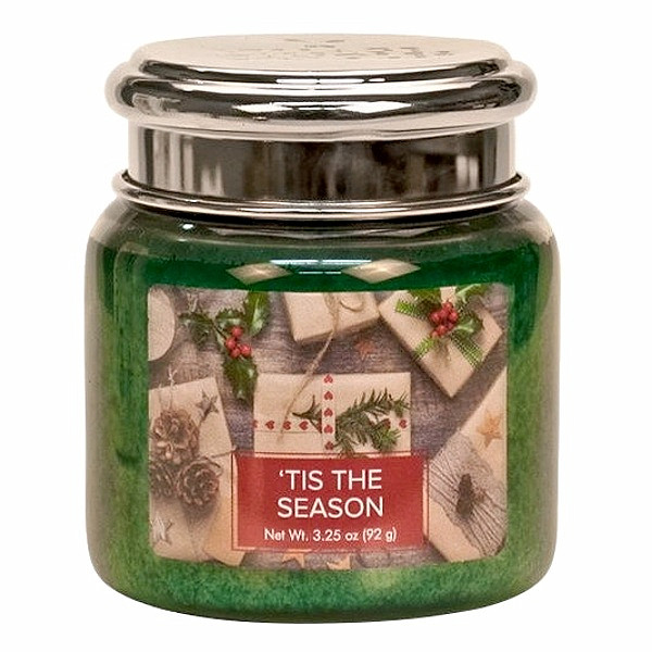 Village candle `Tis the season - Vánoční čas vonná svíčka ve skle 92 g - cca 92 g