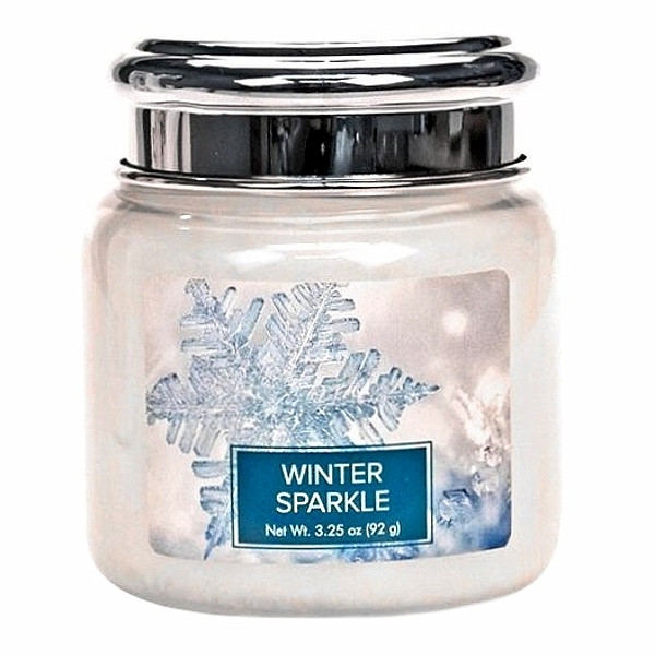 Village candle Winter sparkle - zimní jiskra vonná svíčka ve skle 92 g - cca 92 g