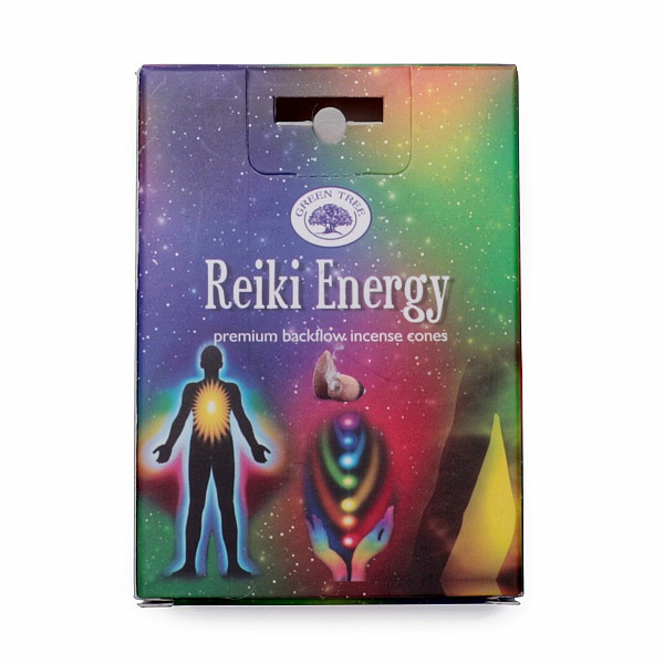 Vonné kužely pro tekoucí dým Green Tree Reiki Energy - 12 ks