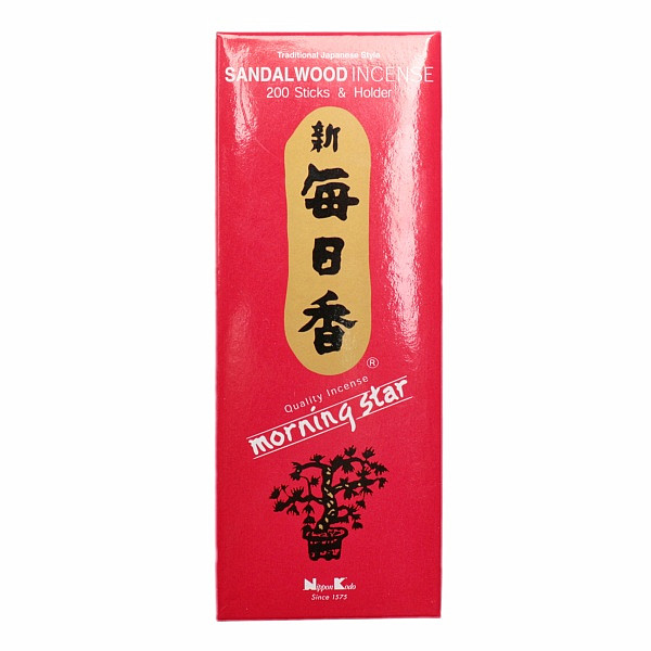 Vonné tyčinky Nippon Kodo Morning star sandalwood 200 tyčinek - 200 tyčinek