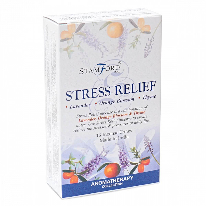 Vonné kužely aromaterapeutické Stamford Stress Relief - 15 ks