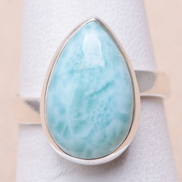 Larimar prsten stříbro Ag 925 R2229 - 56 mm (US 7)