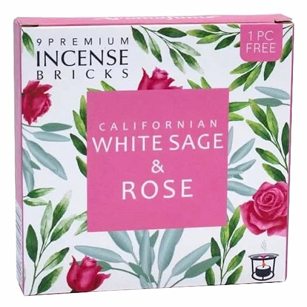 Vonné cihličky Aromafume White sage and Rose - 40 g