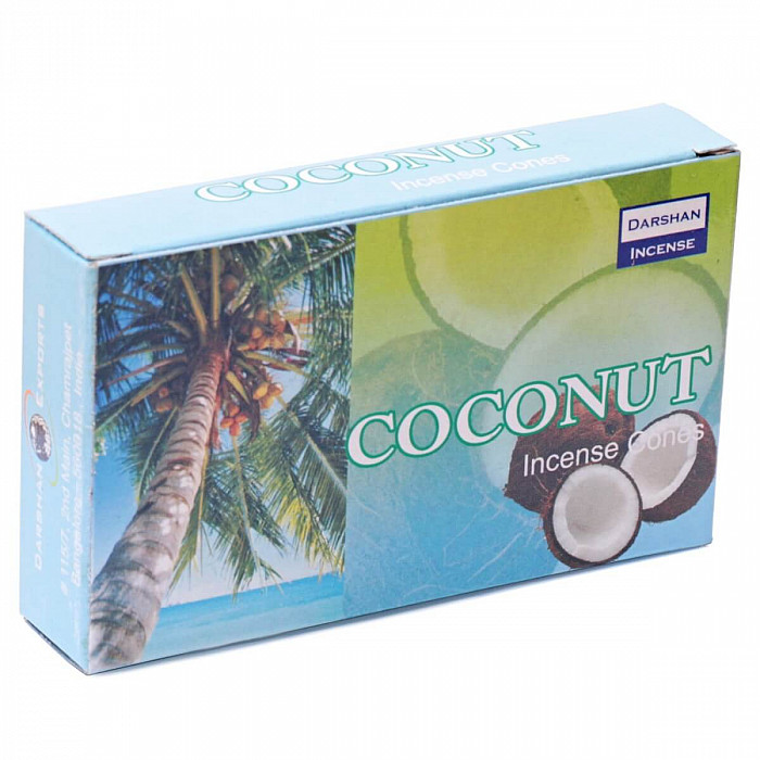 Vonné kužely Darshan Coconut - 10 ks