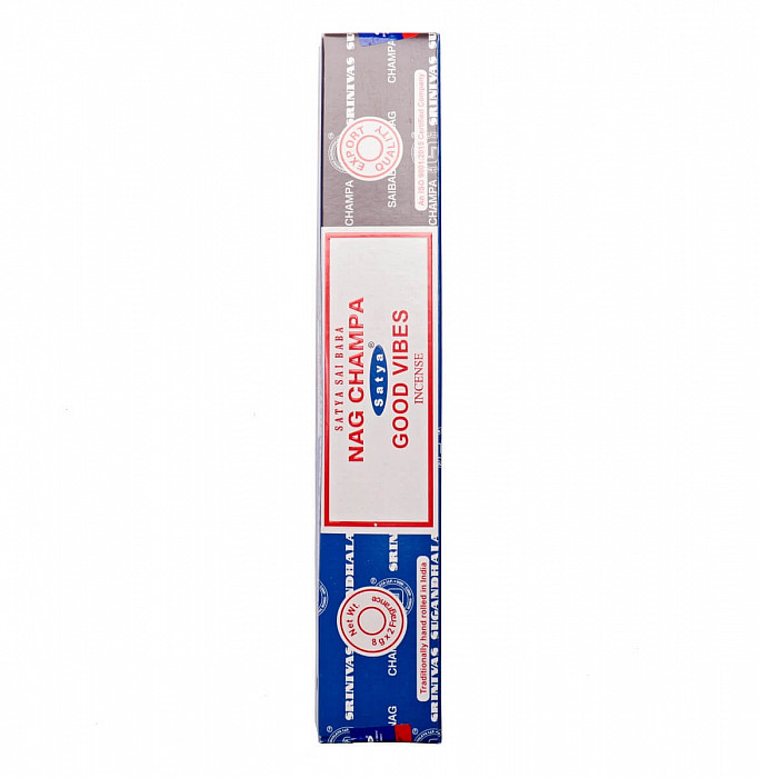 Vonné tyčinky Satya Nag Champa and Good vibes - 2 x 8 g