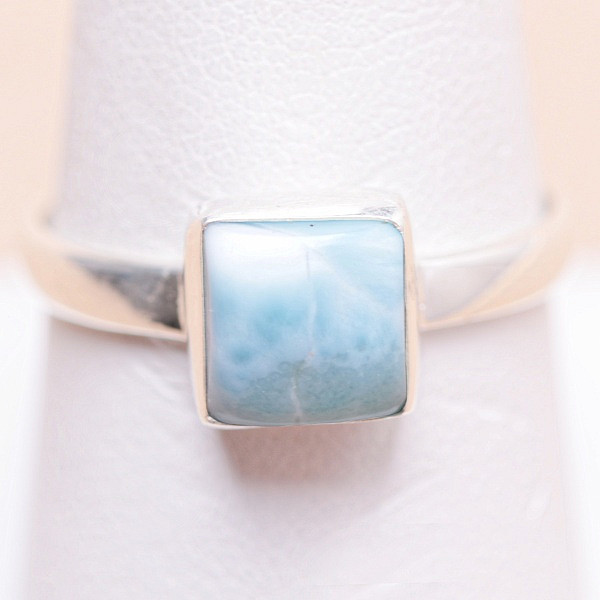 Larimar prsten stříbro Ag 925 25211 - 57 mm (US 8)