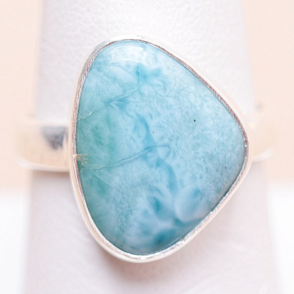 Larimar prsten stříbro Ag 925 28940 - 55 mm (US 7